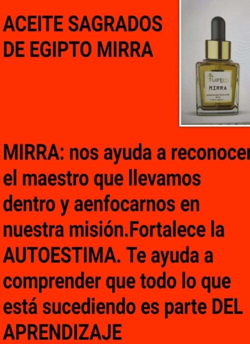 ACEITES SAGRADOS EGIPCIOS MIRRA