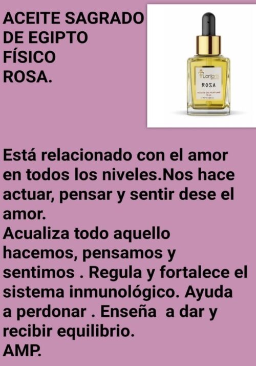 ACEITE SAGRADO ROSA - Imagen 3