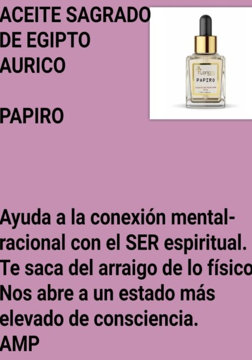 aceite sagrado egipcio